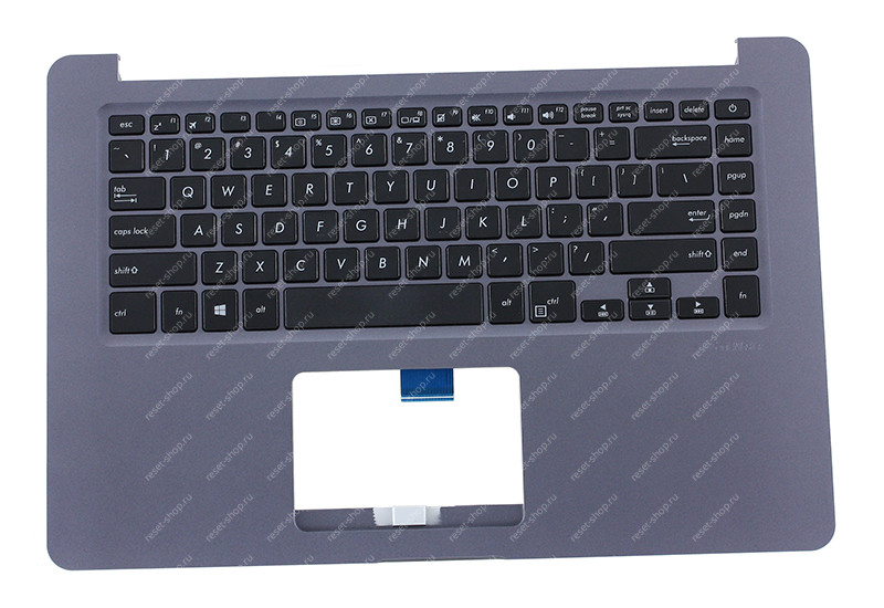 Клавиатура для ноутбука ASUS X510QA топкейс серебристый, клавиши черные АНГЛИЙСКАЯ US Клавиатура для ноутбука ASUS X510QA топкейс серебристый, клавиши черные АНГЛИЙСКАЯ US