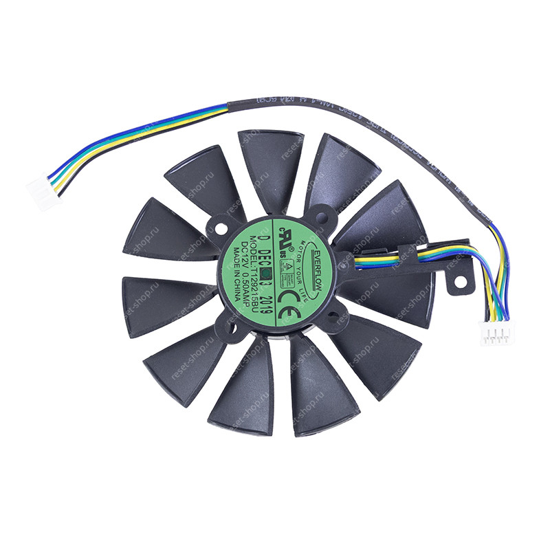 Вентилятор для видеокарты ASUS DUAL-GTX1060-O3G Вентилятор для видеокарты ASUS DUAL-GTX1060-O3G