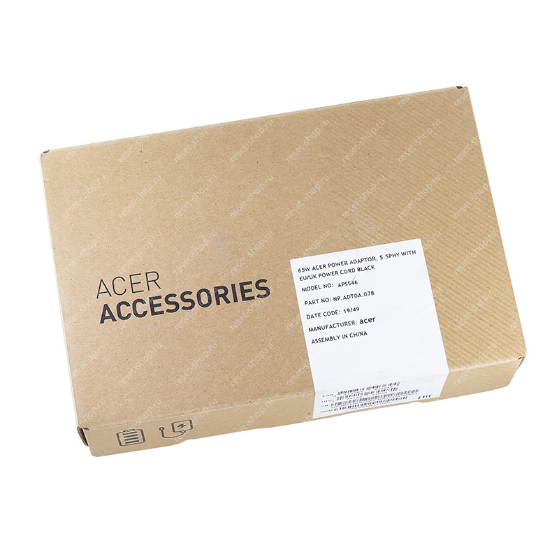 Блок питания для ноутбука Acer 19V/3.42A (5.5x1.7) BOX оригинальный NP.ADT0A.078 Блок питания для ноутбука Acer 19V/3.42A (5.5x1.7) BOX оригинальный NP.ADT0A.078