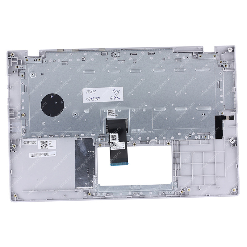 Клавиатура для ноутбука ASUS X415JA топкейс серебристый, клавиши тёмно-серые Клавиатура для ноутбука ASUS X415JA топкейс серебристый, клавиши тёмно-серые