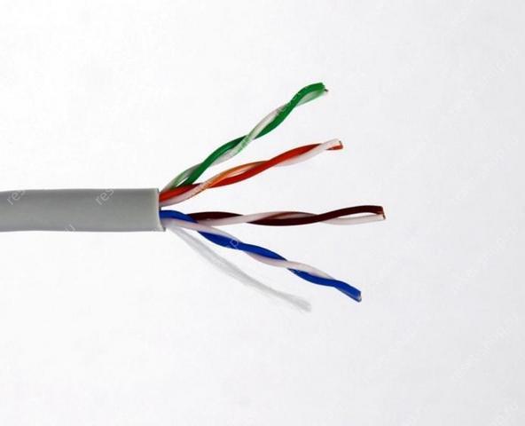 Кабель категории 5e (CCA, 4 пары, без экранирования) для внутренней прокладки, 1 метр Кабель категории 5e (CCA, 4 пары, без экранирования) для внутренней прокладки, 1 метр