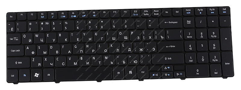 Клавиатура для ноутбука Б/У Acer Aspire 5810 черная Клавиатура для ноутбука Б/У Acer Aspire 5810 черная