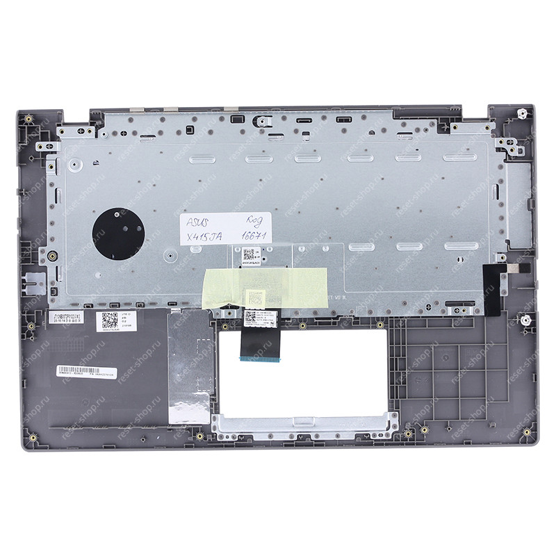 Клавиатура для ноутбука ASUS X415JA топкейс тёмно-серый, клавиши чёрные 90NB0ST2-R30RU0