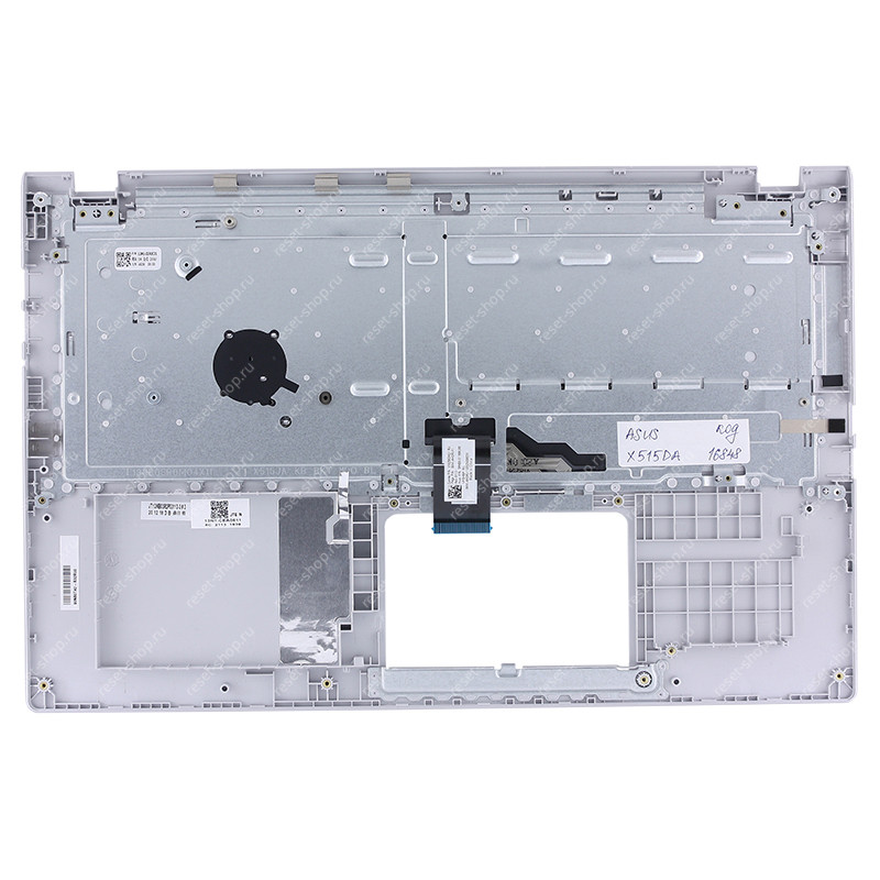 Клавиатура для ноутбука ASUS X515DA топкейс серебристый, клавиши серые Клавиатура для ноутбука ASUS X515DA топкейс серебристый, клавиши серые