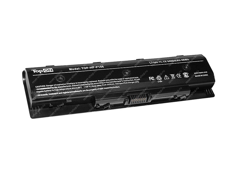 АКБ для ноутбука HP (HSTNN-YB4N) TopON / 11.1V, 4400mAh / Envy 14, 15, 17 черная АКБ для ноутбука HP (HSTNN-YB4N) TopON / 11.1V, 4400mAh / Envy 14, 15, 17 черная