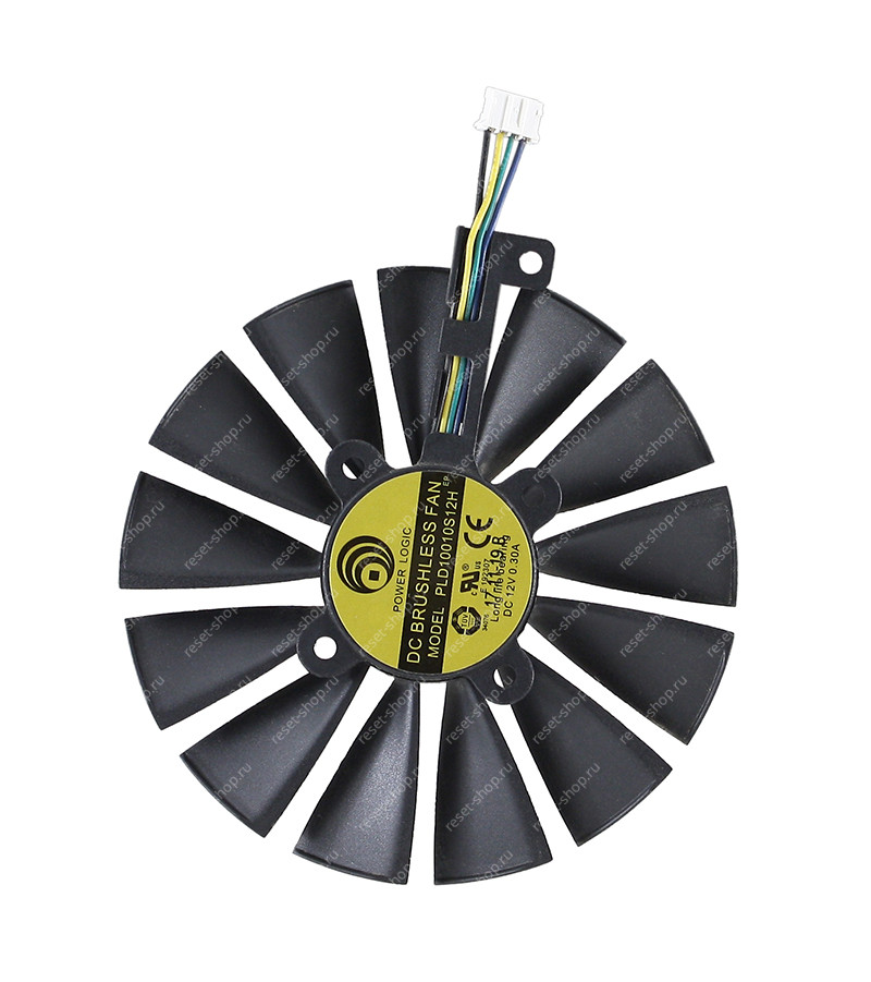 Вентилятор для видеокарты Б/У ASUS CERBERUS GTX1070Ti с коротким кабелем