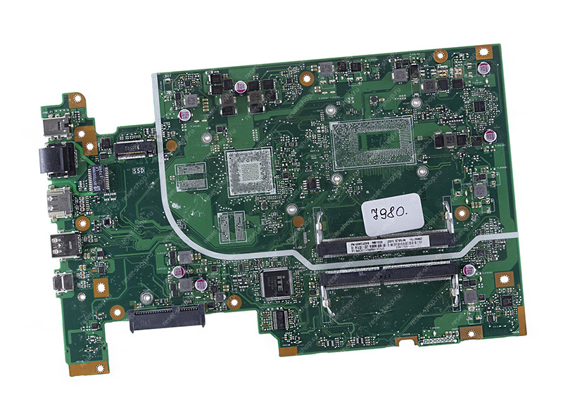 Мат.плата ASUS X705UQ rev. 2.0 неисправная на запчасти ДОНОР без видеочипа и разъема клавиатуры Мат.плата ASUS X705UQ rev. 2.0 неисправная на запчасти ДОНОР без видеочипа и разъема клавиатуры