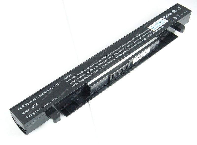 АКБ для ноутбука ASUS (A41-X550A) / 14.8V, 2200mAh / X450, X450V, X450VB черная АКБ для ноутбука ASUS (A41-X550A) / 14.8V, 2200mAh / X450, X450V, X450VB черная