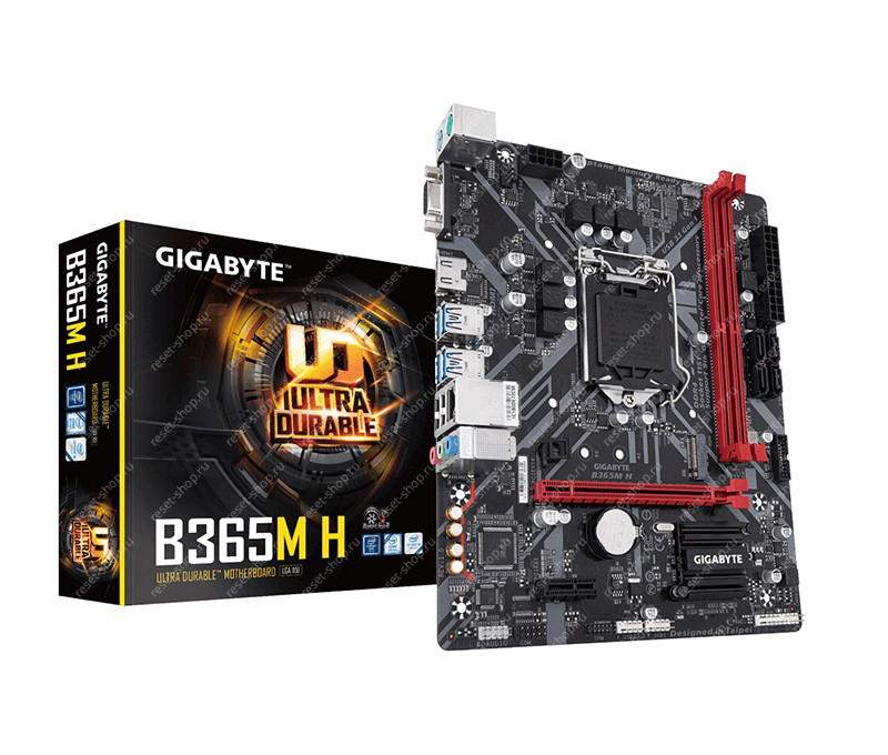 Сист.плата Б/У S1151 GIGABYTE B365M H 2xDDR4,4xSATA, 6xUSB, VGA,HDMI, PCI-E16,PCI-E1, mATX