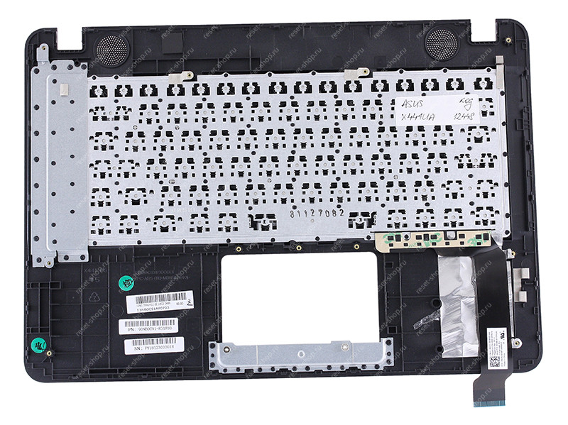 Клавиатура для ноутбука ASUS X441UA топкейс золотистый, клавиши черные