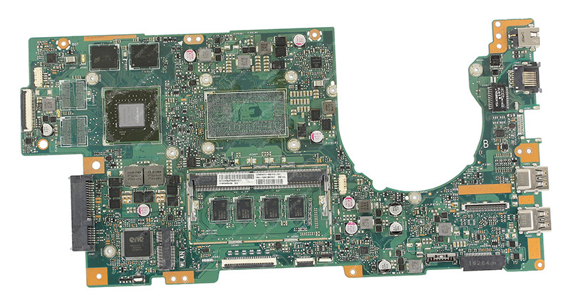 Мат.плата ASUS K501UW rev. 2.0 неисправная на запчасти ДОНОР с видеочипом Мат.плата ASUS K501UW rev. 2.0 неисправная на запчасти ДОНОР с видеочипом