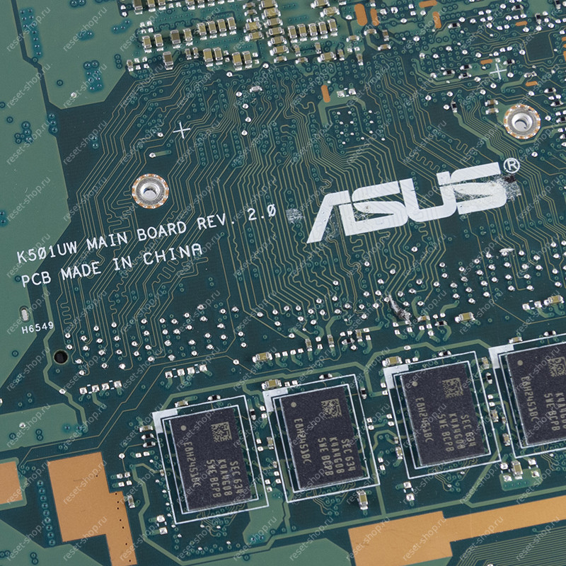 Мат.плата ASUS K501UW rev. 2.0 неисправная на запчасти ДОНОР с видеочипом Мат.плата ASUS K501UW rev. 2.0 неисправная на запчасти ДОНОР с видеочипом