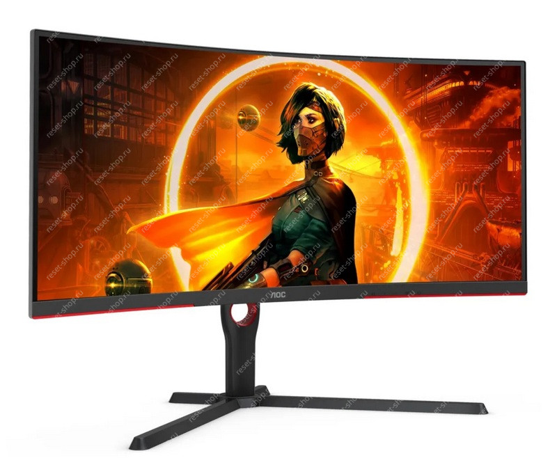 Монитор Б/У 34" AOC CU34G3S/BK 3440x1440@165Гц VA 1 мс, 300 кд/м2, 80М:1, HDMI, DP Монитор Б/У 34" AOC CU34G3S/BK 3440x1440@165Гц VA 1 мс, 300 кд/м2, 80М:1, HDMI, DP