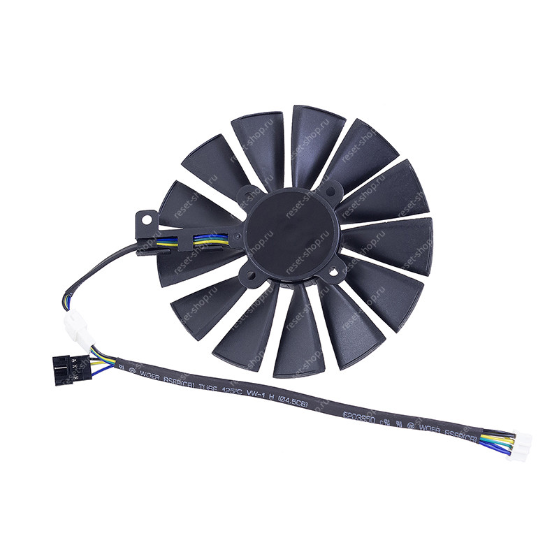 Вентилятор для видеокарты ASUS DUAL-RX580-4G Вентилятор для видеокарты ASUS DUAL-RX580-4G