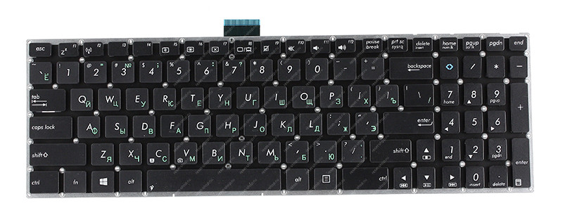 Клавиатура для ноутбука ASUS X502CA черная Клавиатура для ноутбука ASUS X502CA черная