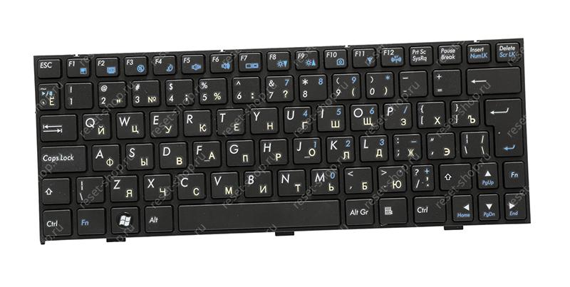 Клавиатура для ноутбука DNS Сlevo M1100 черная с рамкой Клавиатура для ноутбука DNS Сlevo M1100 черная с рамкой