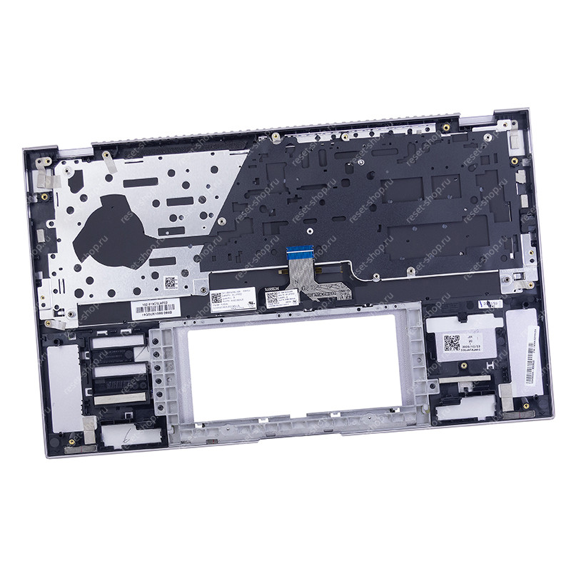 Клавиатура для ноутбука ASUS UX435EG топкейс серебристый, клавиши серебристые, с подсветкой