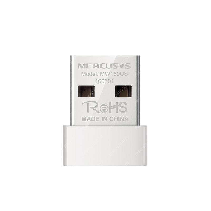 Адаптер WiFi Mercusys MW150US (WiFi 150 Мбит/сек, белый) Адаптер WiFi Mercusys MW150US (WiFi 150 Мбит/сек, белый)