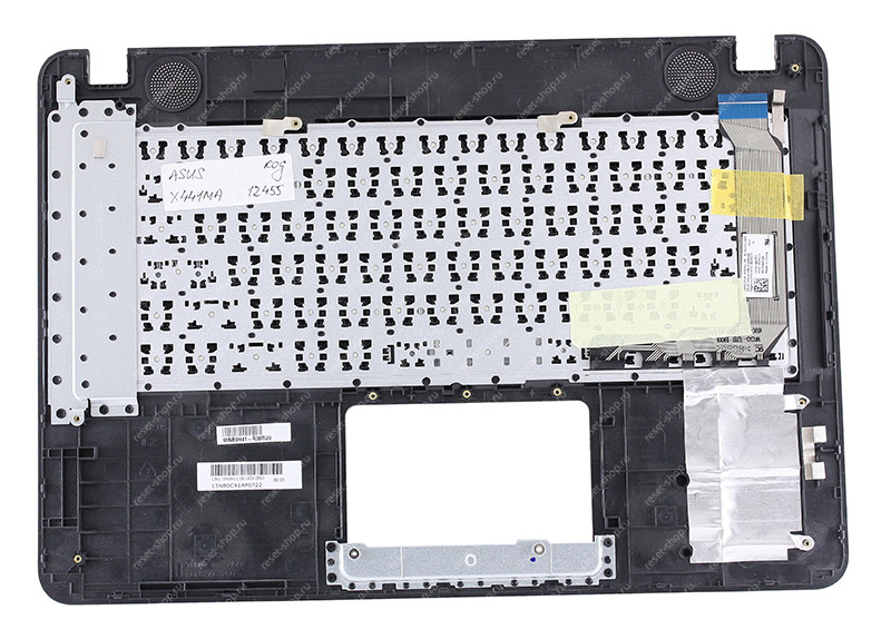 Клавиатура для ноутбука ASUS X441MA топкейс золотистый, клавиши черные