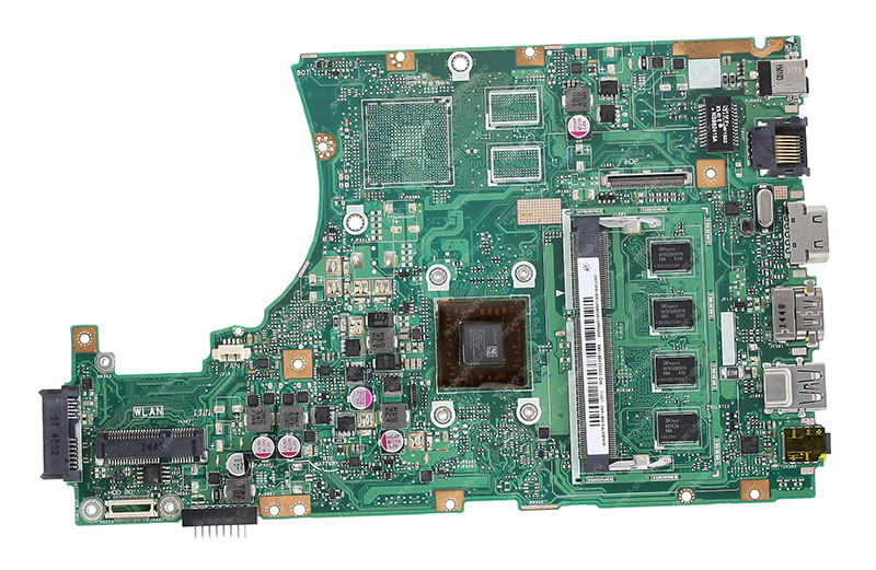 Материнская плата ноутбука ASUS X455WA (процессор AMD E1-6010, ОЗУ 2 Гб)
