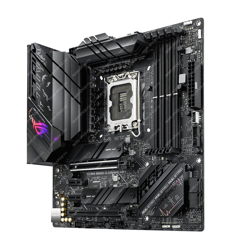 Сист.плата Б/У s1700 ASUS ROG STRIX B660-G GAMING WIFI 4xDDR5, 6xUSB, 4xSATA, PCIE-16 х 2, mATX Сист.плата Б/У s1700 ASUS ROG STRIX B660-G GAMING WIFI 4xDDR5, 6xUSB, 4xSATA, PCIE-16 х 2, mATX
