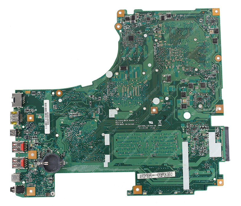 Мат.плата ASUS GL753VD rev. 2.0 неисправная на запчасти ДОНОР без разъема WLAN Мат.плата ASUS GL753VD rev. 2.0 неисправная на запчасти ДОНОР без разъема WLAN