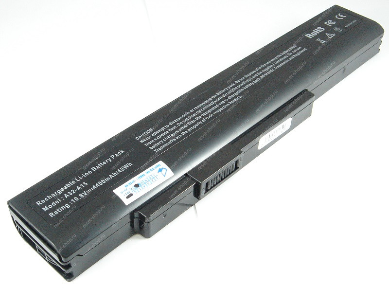 АКБ для ноутбука DNS (A32-A15) / 10.8V, 4400mAh / A41-A15, A42-A15 черная АКБ для ноутбука DNS (A32-A15) / 10.8V, 4400mAh / A41-A15, A42-A15 черная