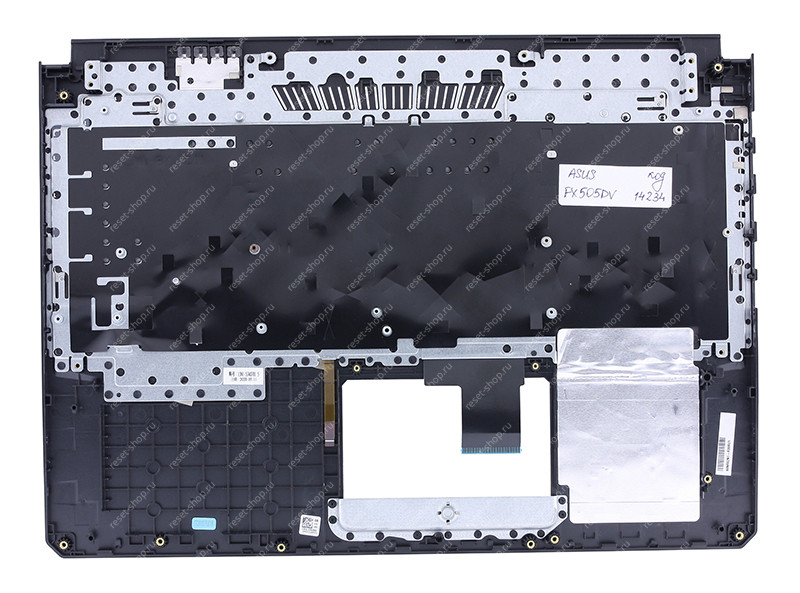 Клавиатура для ноутбука ASUS FX505DV топкейс черный, клавиши черные с подсветкой 90NR02N1-R30RU1 Клавиатура для ноутбука ASUS FX505DV топкейс черный, клавиши черные с подсветкой 90NR02N1-R30RU1