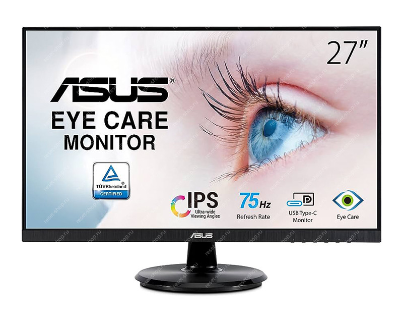 Монитор 27" ASUS VA27DCP 1920x1080@75Гц IPS 5 мс, 250кд/м2, HDMI, USB-C черный / ПИКСЕЛ Монитор 27" ASUS VA27DCP 1920x1080@75Гц IPS 5 мс, 250кд/м2, HDMI, USB-C черный / ПИКСЕЛ
