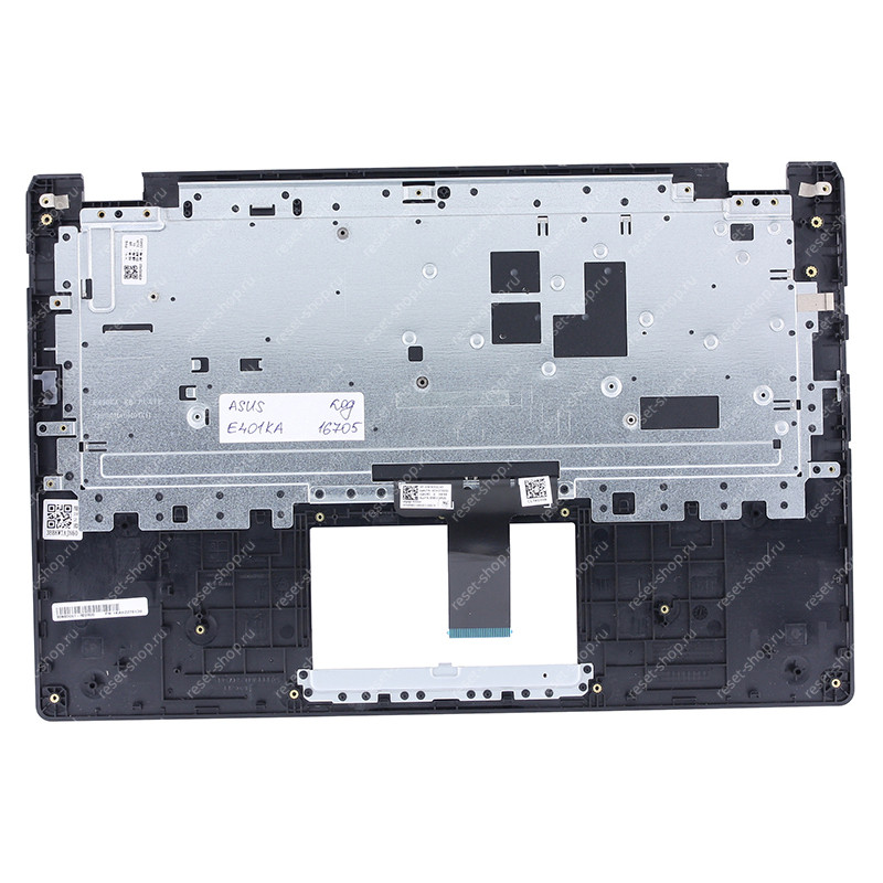 Клавиатура для ноутбука ASUS E410KA топкейс тёмно-синий, клавиши черные