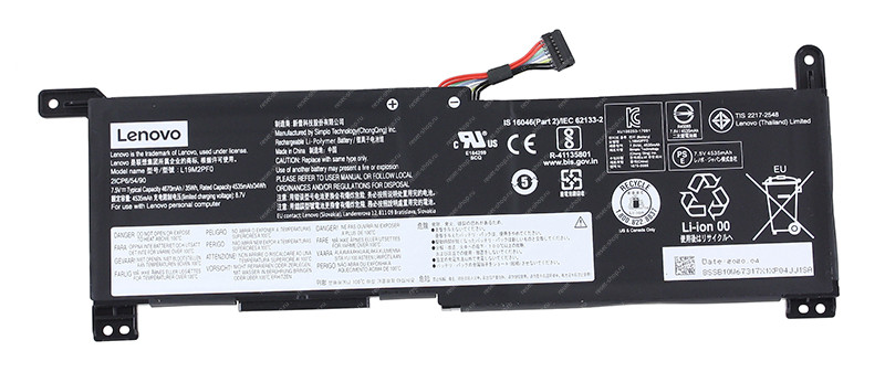 АКБ для ноутбука Lenovo (L19M2PF0) оригинальная / 7.5V, 4670mAh / IdeaPad 1-11AST черная
