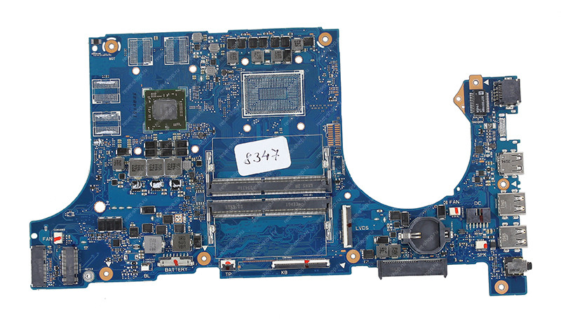 Мат.плата ASUS FX505DY rev. 2.1 неисправная на запчасти ДОНОР без BIOS и разъема HDMI Мат.плата ASUS FX505DY rev. 2.1 неисправная на запчасти ДОНОР без BIOS и разъема HDMI