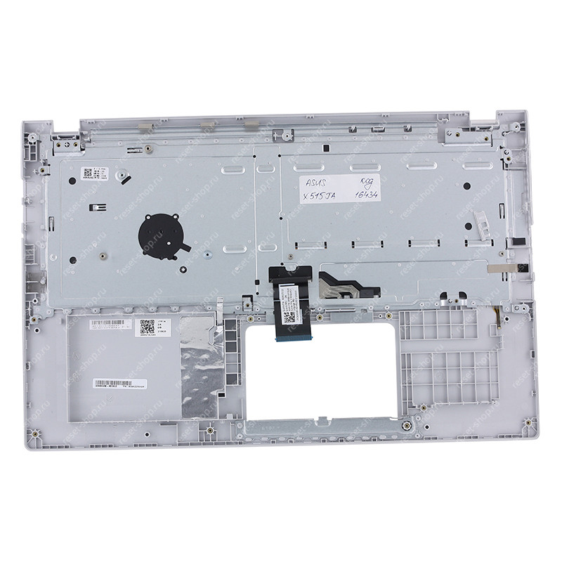 Клавиатура для ноутбука ASUS X515JA топкейс серебристый, клавиши серебристые с подсветкой / РЕШЕТКА Клавиатура для ноутбука ASUS X515JA топкейс серебристый, клавиши серебристые с подсветкой / РЕШЕТКА