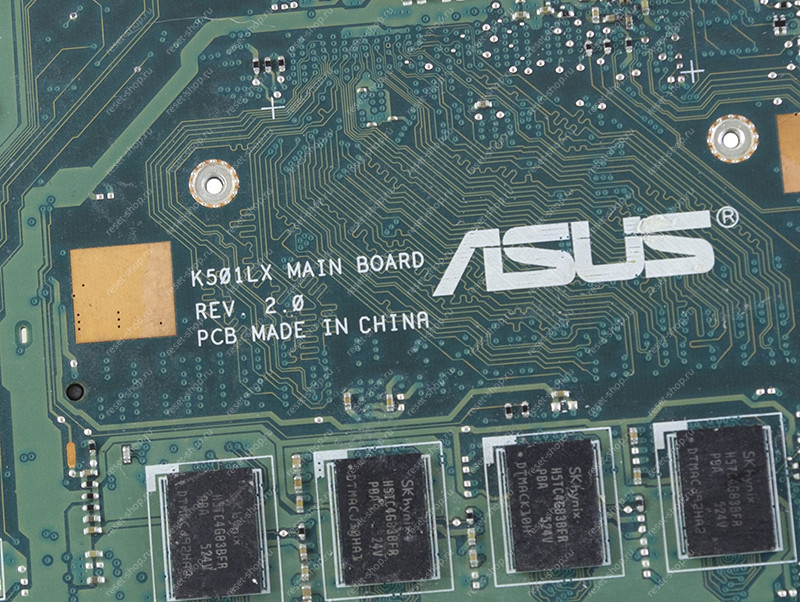 Мат.плата ASUS K501LX Rev 2.0 неисправная на запчасти ДОНОР Мат.плата ASUS K501LX Rev 2.0 неисправная на запчасти ДОНОР
