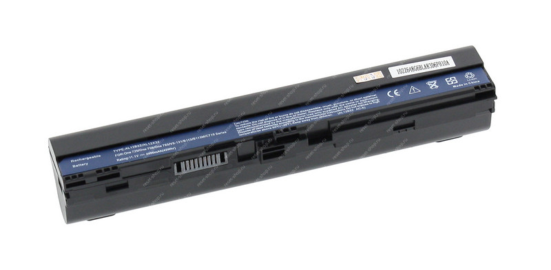 АКБ для ноутбука Acer (AL12B32) / 11.1V, 4400mAh / Aspire V5-171, One 725, 756 черная