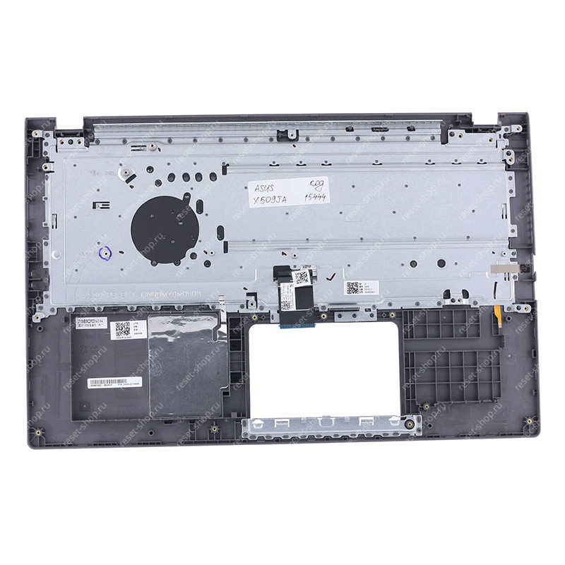 Клавиатура для ноутбука ASUS X509JA топкейс тёмно-серый, клавиши черные с подсветкой Клавиатура для ноутбука ASUS X509JA топкейс тёмно-серый, клавиши черные с подсветкой