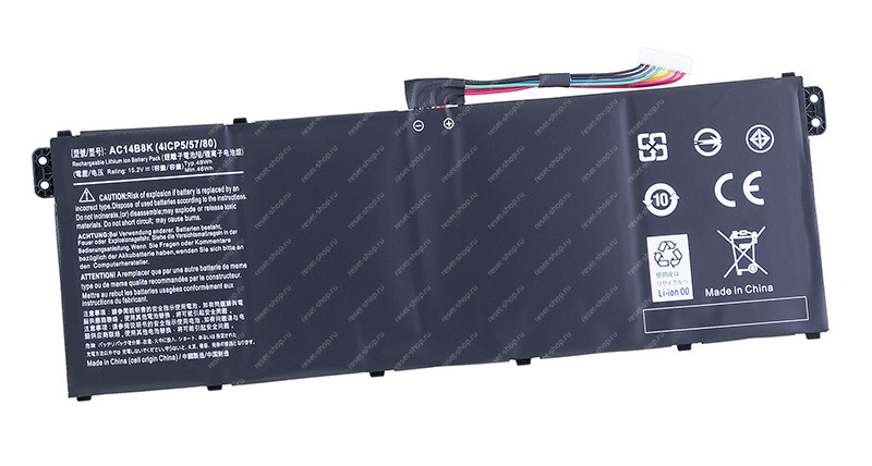 АКБ для ноутбука Acer (AC14B8K) / 15.2V, 3220mAh / Aspire E3-111 черная АКБ для ноутбука Acer (AC14B8K) / 15.2V, 3220mAh / Aspire E3-111 черная