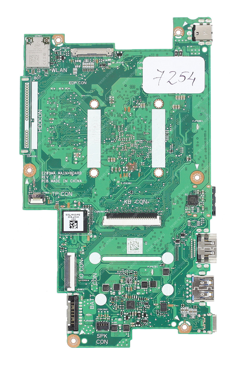 Мат.плата ASUS E203MA rev. 2.0 неисправная на запчасти ДОНОР Мат.плата ASUS E203MA rev. 2.0 неисправная на запчасти ДОНОР