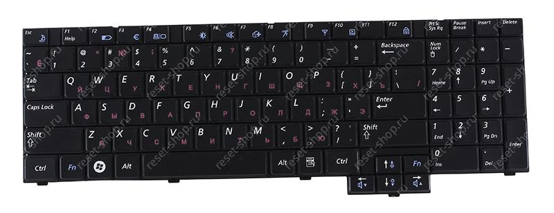 Клавиатура для ноутбука Samsung X520 черная (US Enter) Клавиатура для ноутбука Samsung X520 черная (US Enter)