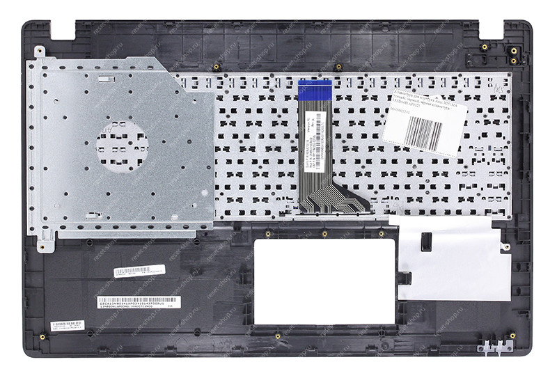 Клавиатура для ноутбука ASUS X551MA топкейс черный, клавиши черные Клавиатура для ноутбука ASUS X551MA топкейс черный, клавиши черные