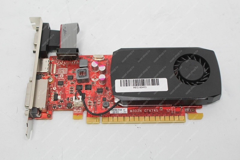 Видеокарта Б/У PCIeX GeForce M302N GTX 745 (4 Гб DDR3 128bit) DVI-I, HDMI, VGA Видеокарта Б/У PCIeX GeForce M302N GTX 745 (4 Гб DDR3 128bit) DVI-I, HDMI, VGA