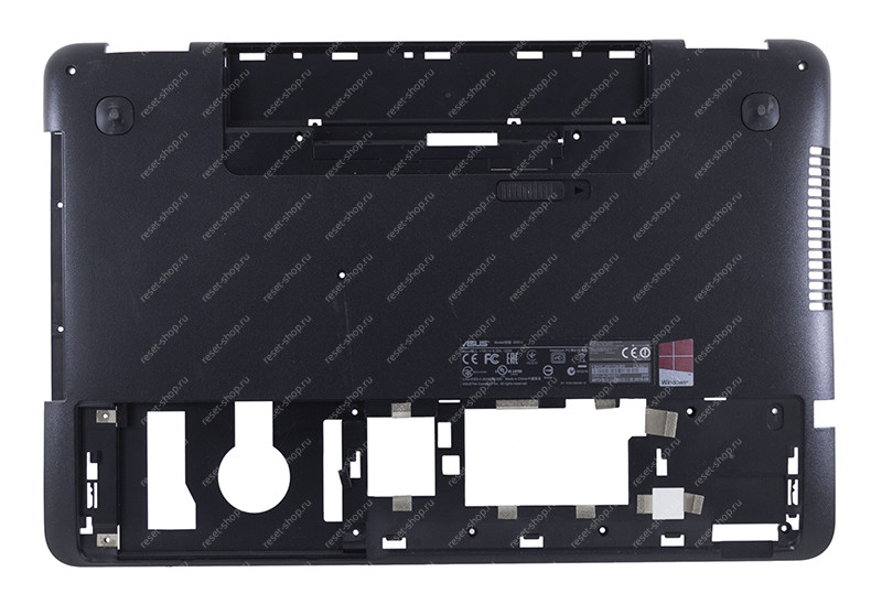 Корпус Б/У ASUS N551VW часть D (Нижняя часть) черный Корпус Б/У ASUS N551VW часть D (Нижняя часть) черный