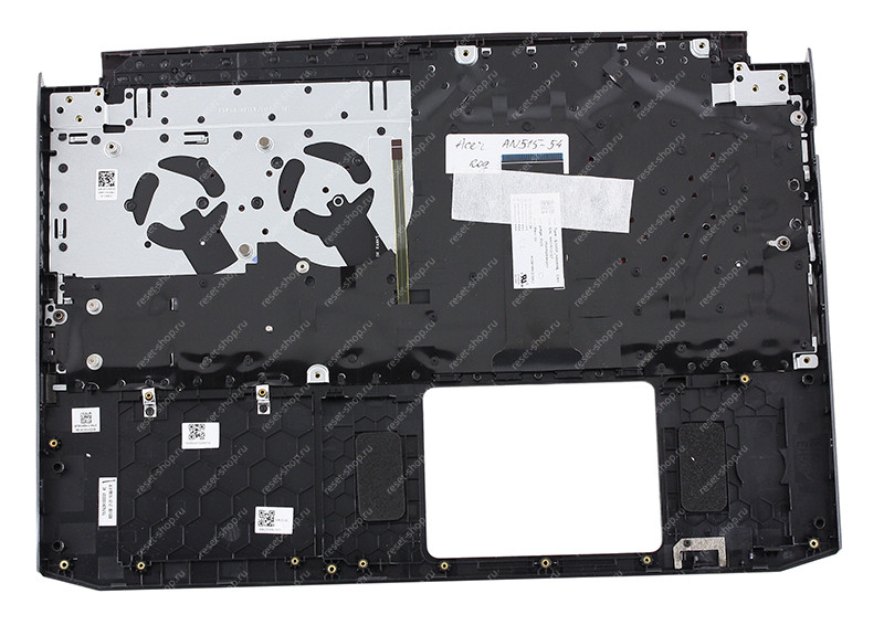 Клавиатура для ноутбука Acer Nitro 5 AN515-54 топкейс черный, клавиши черные с подсветкой (VGA 1050) Клавиатура для ноутбука Acer Nitro 5 AN515-54 топкейс черный, клавиши черные с подсветкой (VGA 1050)