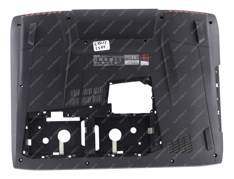 Корпус Б/У ASUS G751JY часть D (Нижняя часть) черный