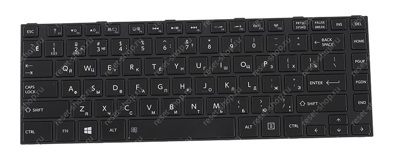 Клавиатура для ноутбука Toshiba Satellite C800 черная с рамкой Клавиатура для ноутбука Toshiba Satellite C800 черная с рамкой