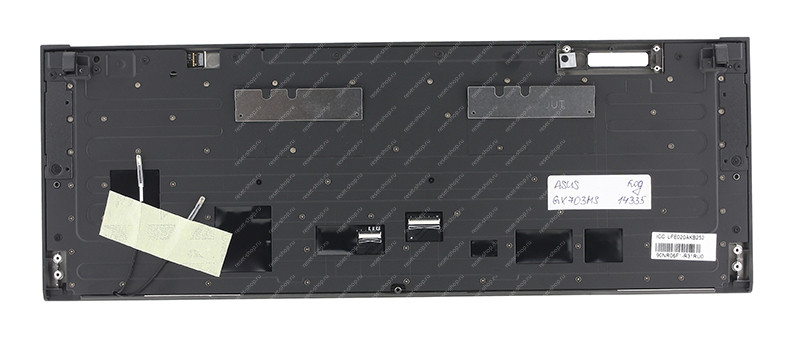 Клавиатура для ноутбука ASUS GX703HS топкейс черный, клавиши черные с подсветкой