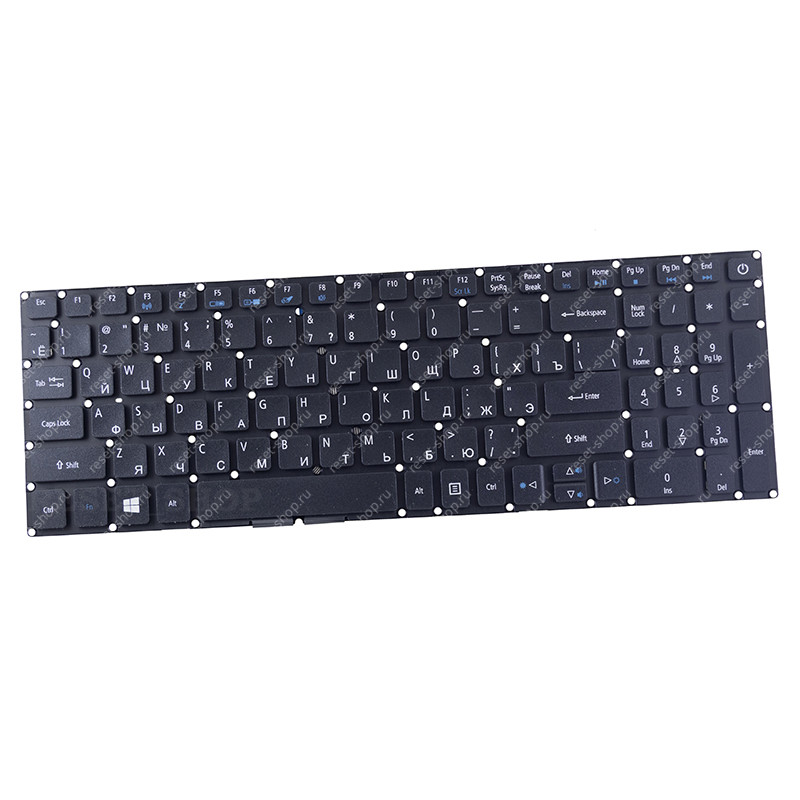 Клавиатура для ноутбука Acer Extensa EX2540 черная ORIGINAL без рамки Клавиатура для ноутбука Acer Extensa EX2540 черная ORIGINAL без рамки