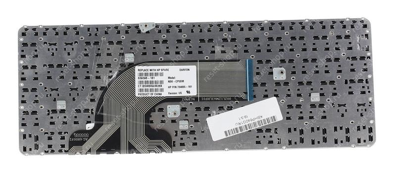Клавиатура для ноутбука HP 430 G2 G0 G1 без рамки черная Клавиатура для ноутбука HP 430 G2 G0 G1 без рамки черная