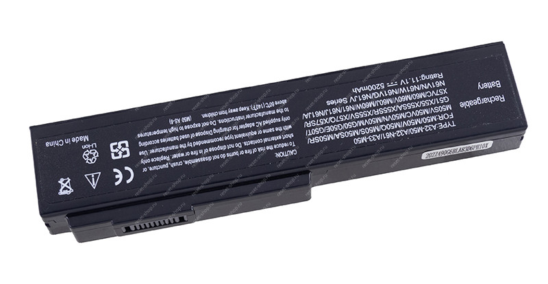 АКБ для ноутбука ASUS (A32-M50) / 11.1V, 5200mAh / B23, B43, G50 черная OEM АКБ для ноутбука ASUS (A32-M50) / 11.1V, 5200mAh / B23, B43, G50 черная OEM