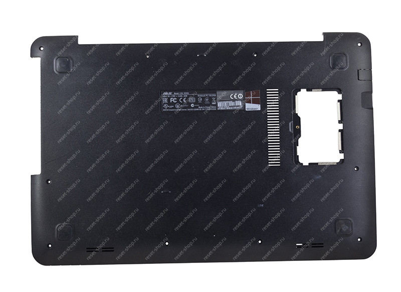 Корпус Б/У ASUS X555L часть D (Нижняя часть) черный Корпус Б/У ASUS X555L часть D (Нижняя часть) черный